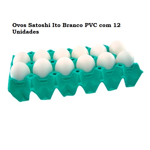 7896632500017 - OVO GRANDE BRANCO PVC COM 12 SATOSHI
