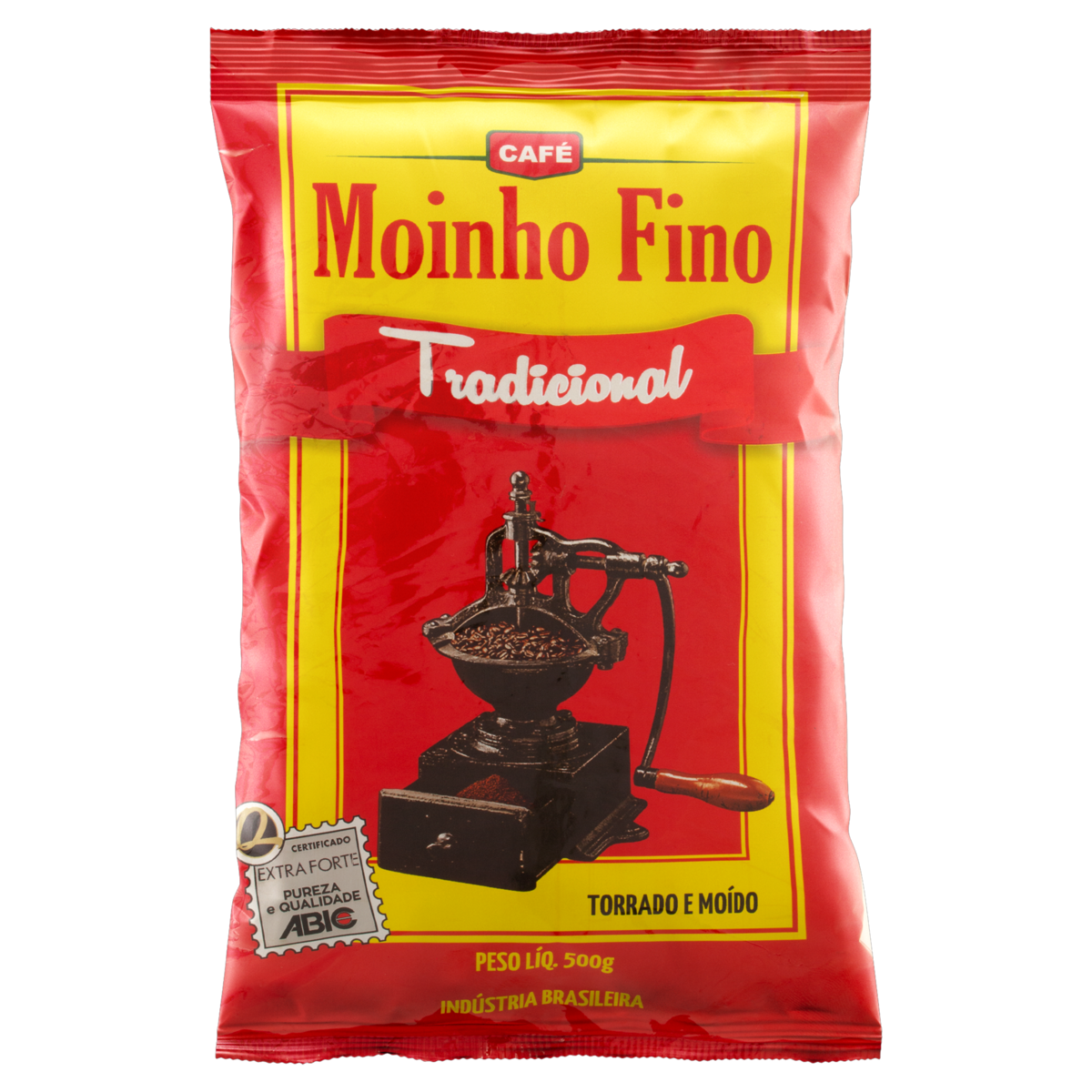7896678100059 - CAFÉ TORRADO E MOÍDO TRADICIONAL MOINHO FINO PACOTE 500G
