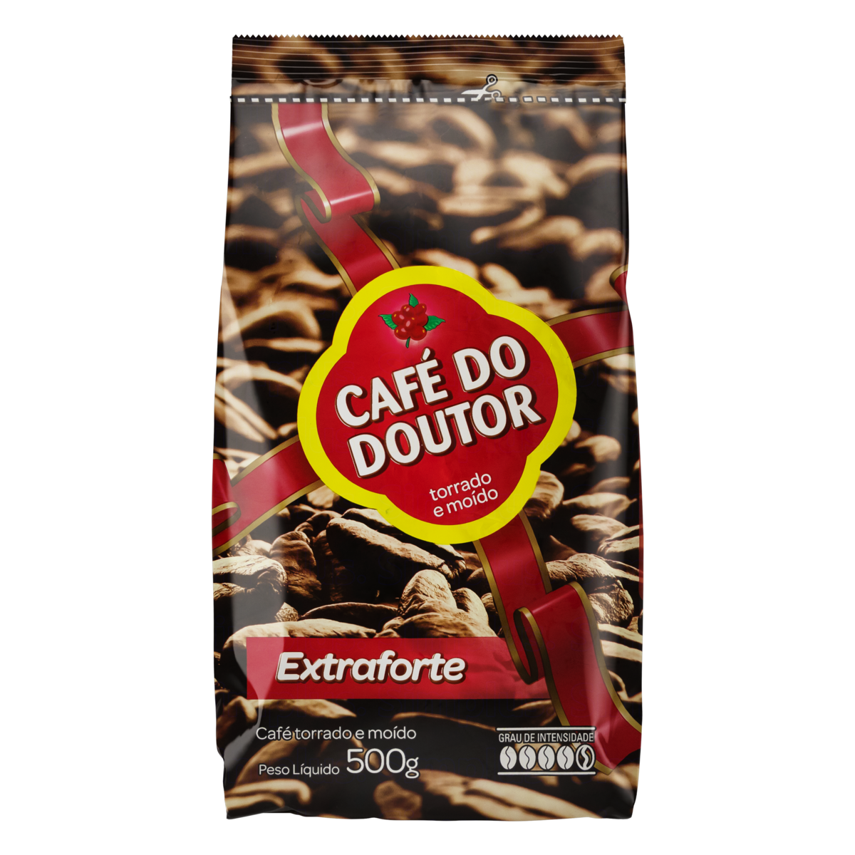 7896713700077 - CAFÉ TORRADO E MOÍDO EXTRAFORTE CAFÉ DO DOUTOR PACOTE 500G
