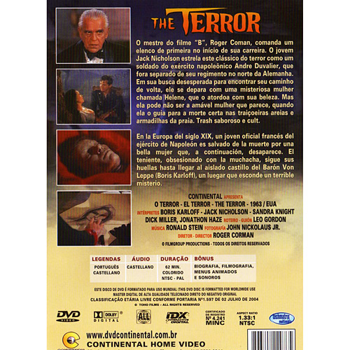 7896748229765 - DVD O TERROR