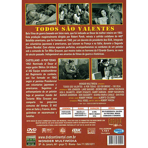 7896748230402 - DVD TODOS SÃO VALENTES