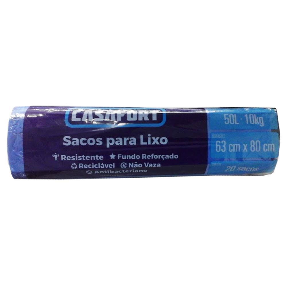 7896749300340 - SACO DE LIXO CASAFORT RLEC 50LTS AZ C/20