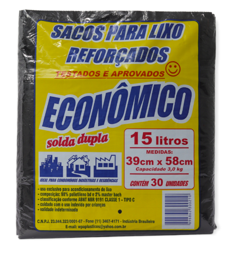 7896862300210 - SACO DE LIXO ECONOMICO