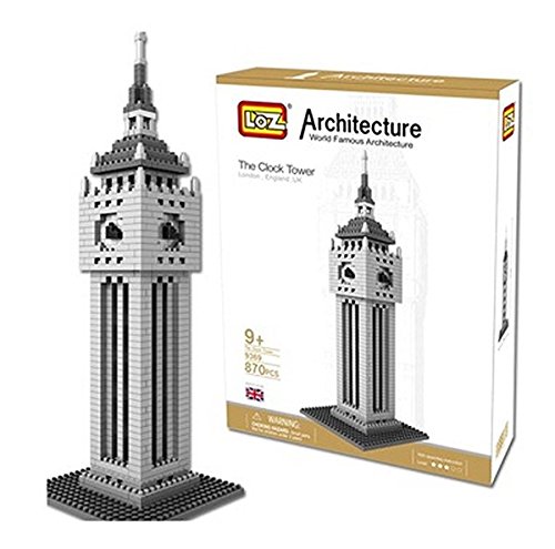 7896871256546 - LOZ NANO WORLD ARCHITECTURE THE BIG BEN CLOCK TOWER BRITAIN LONDON DIY 3D MODEL BUILDING BLOCK TOY GIFT