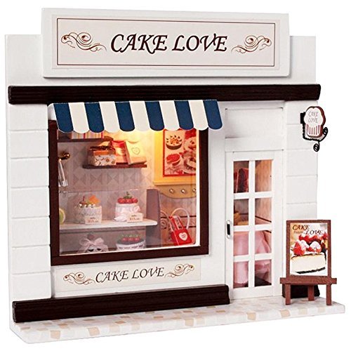 7896871256553 - WOOD DOLLHOUSE MINIATURE KIT DIY DOLL HOUSE WITH FURNITURE TOY ARTWORK GIFT--CAPTAIN BAR