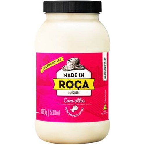 7897001040967 - MAIONESE MADE IN ROCA 480G ALHO POTE