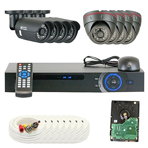 7897084564138 - 1080P HD (HDCVI) 8 CHANNEL SECURITY CAMERA SYSTEM - EIGHT 2.1 MP 1080P WEATHERPROOF BULLET & DOME CAMERAS, LONG DISTANCE TRANSMIT RANGE (1000FT), PRE-INSTALLED 2TB HD, QUICK QR CODE SMARTPHONE REMOTE ACCESS