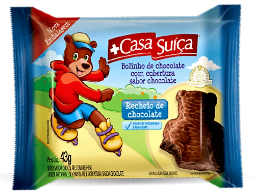 7897173012083 - BOLO URSINHO DE BAUNILHA COM CHOCOLATE CASA SUIÇA