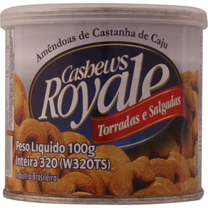 7897333500160 - CASTANHA DE CAJU TORRADA ROYALE POTE