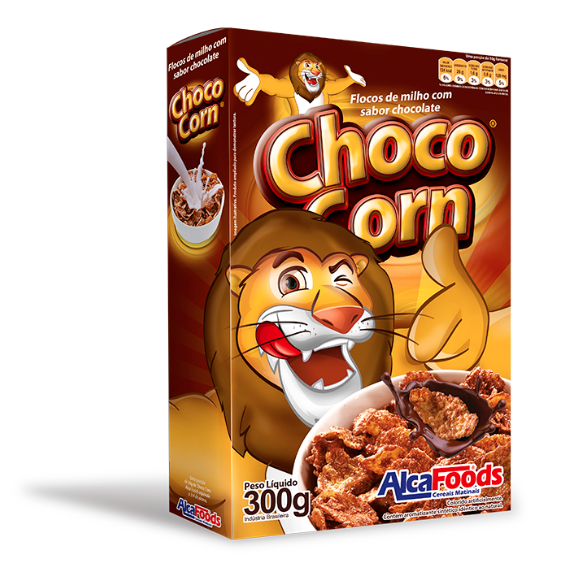 7897393605041 - CEREAL SABOR CHOCOLATE CHOCO CORN 300G ALCA FOOD