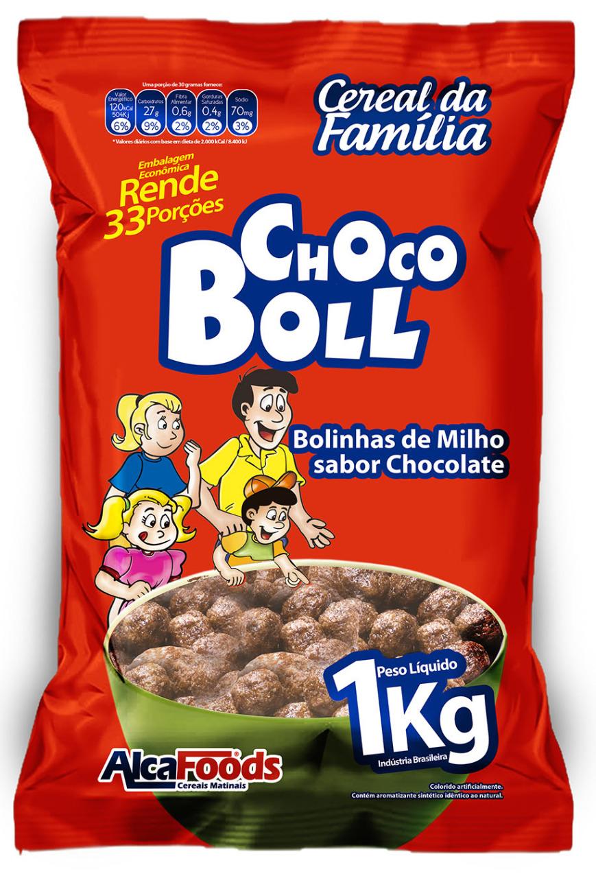 7897393606307 - CEREAL ALCA FOODS 1KG CHOCO BOLL