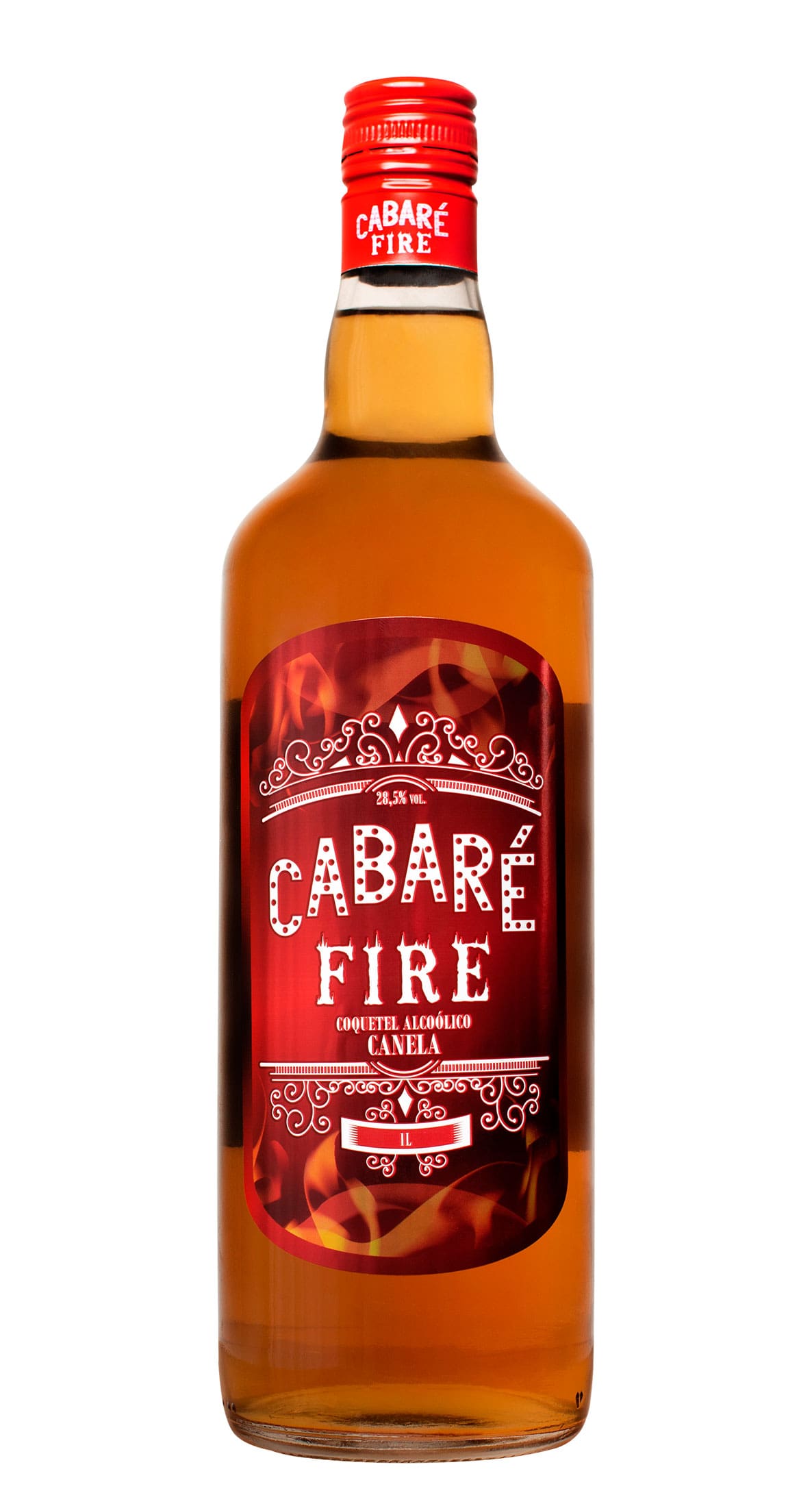 7897395001155 - COQUETEL ALCOÓLICO CANELA CABARÉ FIRE GARRAFA 1L