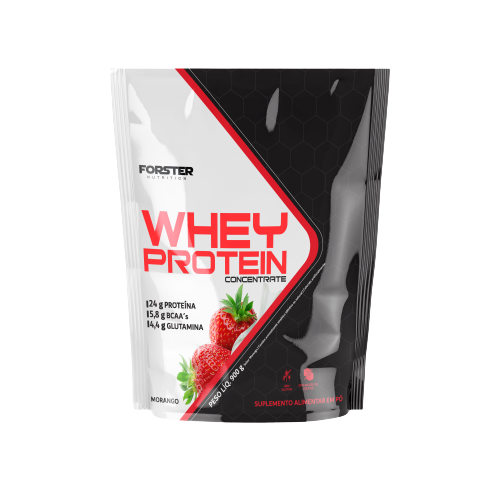 7897568799759 - WHEY PROTEIN FOSTER CONCENTRATE MORANGO RF.900G
