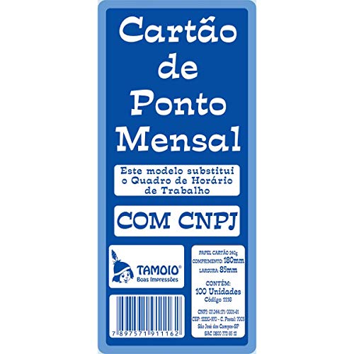 7897571911162 - ESC CARTÃO DE PONTO PCT C/ 100N