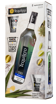7897736407332 - TEQUILA TEQUILERO KIT 750ML SILVER