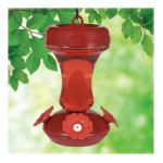 0078978510043 - PERKY-PET GLASS TOP FILL FEEDER RED