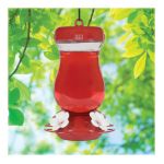 0078978511064 - PERKY-PET GLASS TOP FILL FEEDER RED