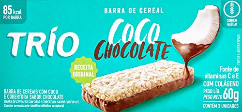 7897900312301 - BARRA DE CEREAIS TRIO COCO E COBERTURA SABOR CHOCOLATE