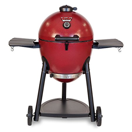0789792066202 - CHAR-GRILLER 06620 AKORN KAMADO KOOKER CHARCOAL BARBECUE GRILL AND SMOKER, RED