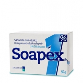7897930761070 - SOAPEX 1% SABONETE ANTI-SÉPTICO BARRA