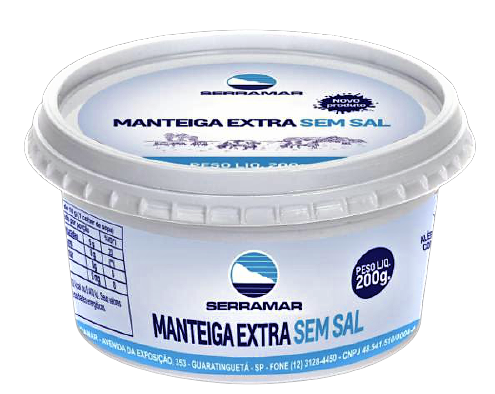 7897951670672 - MANTEIGA SERRAMAR EXTRA S/SAL PT 200G