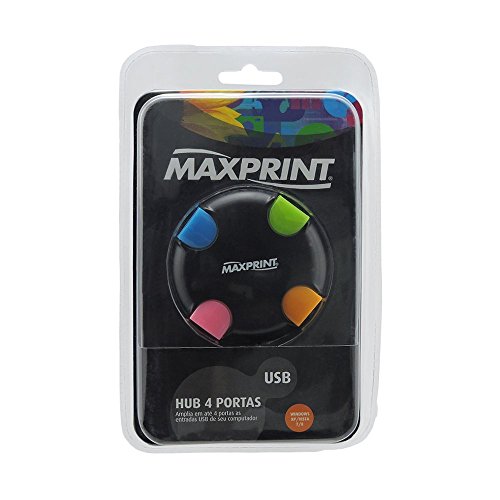 7897975052041 - HUB MAXPRINT 4PORTAS USB2.0 REF60662-1 UN
