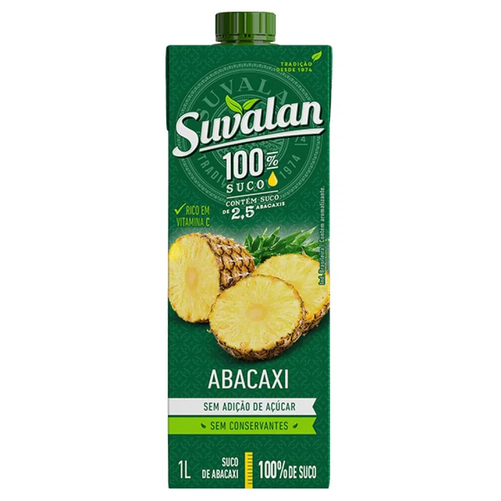 7898003540363 - SUCO SUVALAN 1LT ABACAXI S/ACUCAR