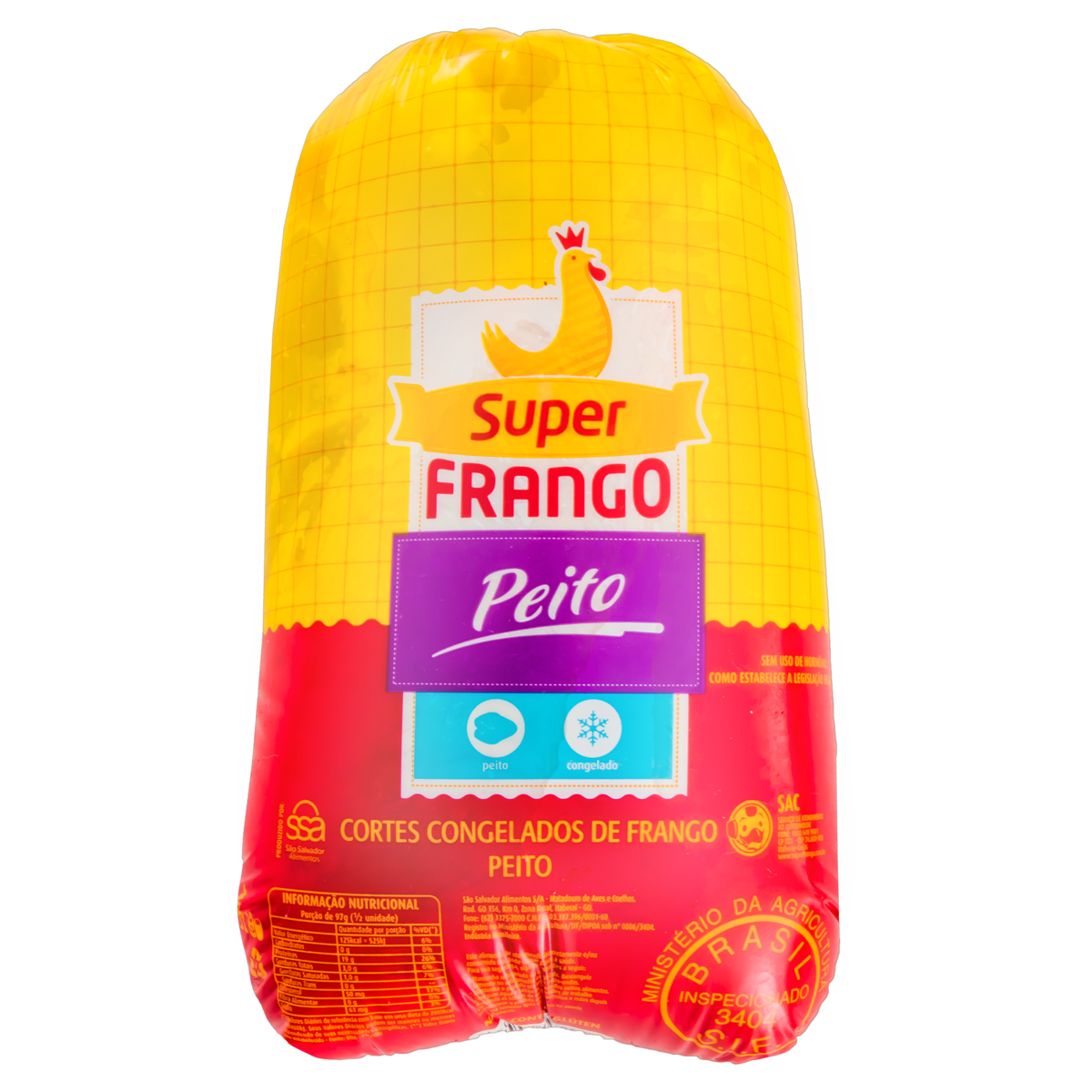 7898040080051 - PEITO DE FRANGO CONGELADO SUPER FRANGO