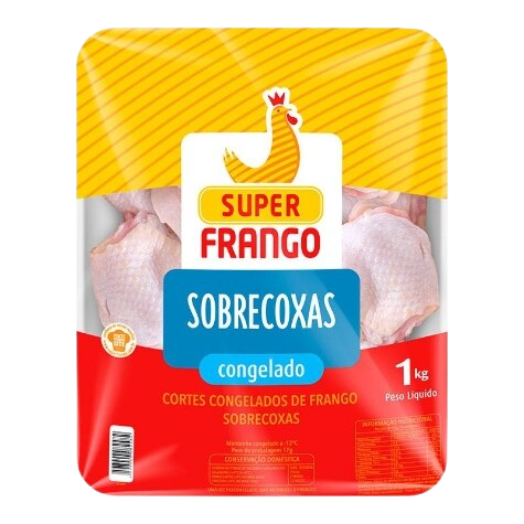 7898040082482 - SOBRECOXA DE FRANGO CONGELADA SUPER FRANGO 1KG