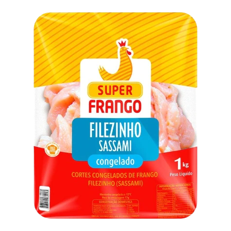 7898040082925 - FILEZINHO SASSAMI DE FRANGO CONGELADO SUPER FRANGO 1KG