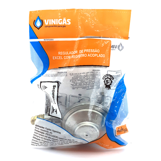 7898100081622 - REGULADOR DE GAS VINIGAS EXCEL SIMPLES