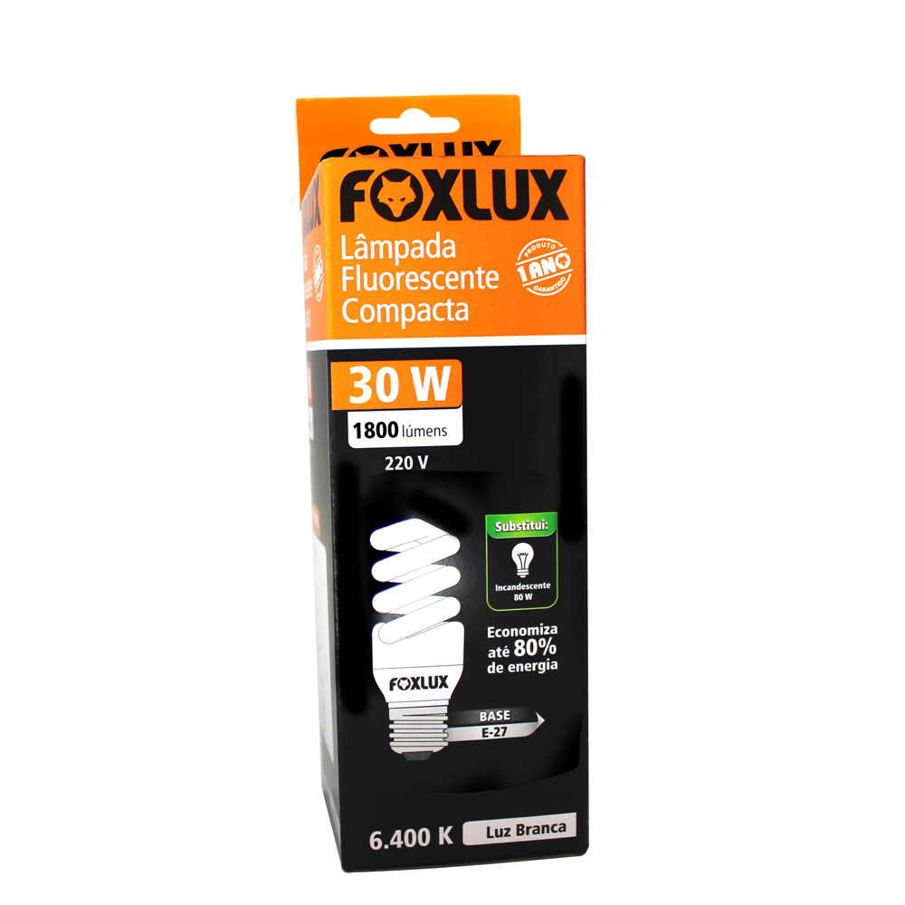 7898105773096 - LAMPADA FOXLUX FLUOR COMP 30W