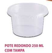 Pote PP descartavel 250ml - Braplas Loja de Embalagens Plásticas Ltda.