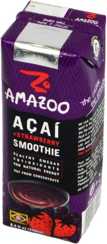 7898132844103 - AMAZOO ACAI WITH STRAWBERRY SMOOTHIE, 8.8 OUNCE (PACK OF 12)
