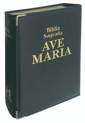 7898140424793 - BIBLIA CAPANGA MEDIA AZUL - 780G - AVE MARIA