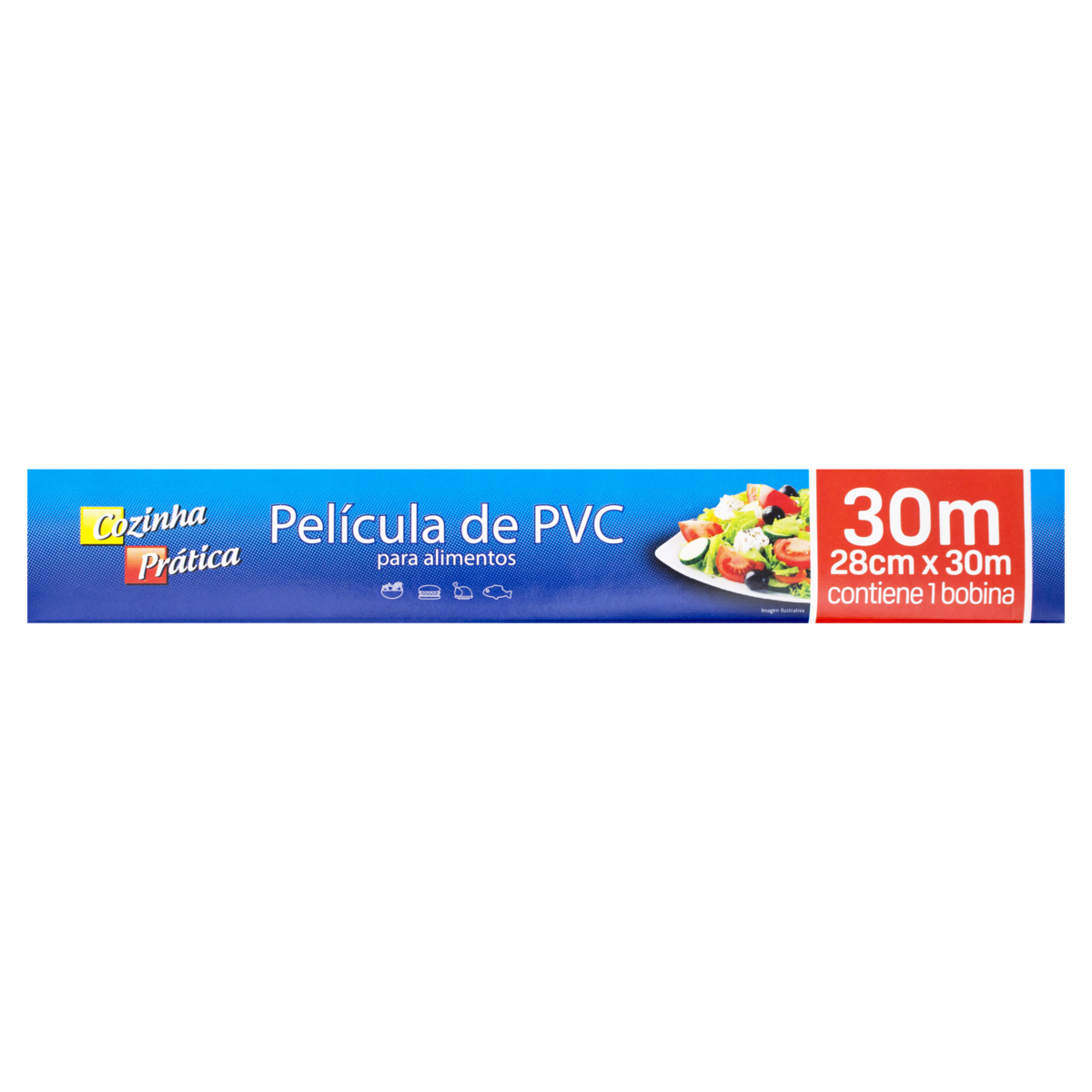7898141120366 - FILME PVC COZINHA PRÁTICA 28CM X 30M