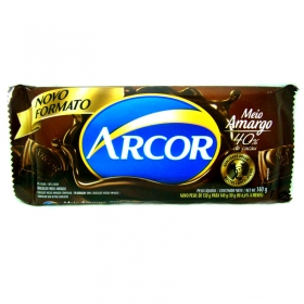 7898142861022 - CHOCOLATE BARRA ARCOR MEIO AMARGO