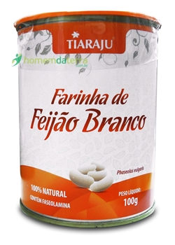 7898171284342 - FARINHA DE FEIJÃO BRANCO TIARAJU - 100G