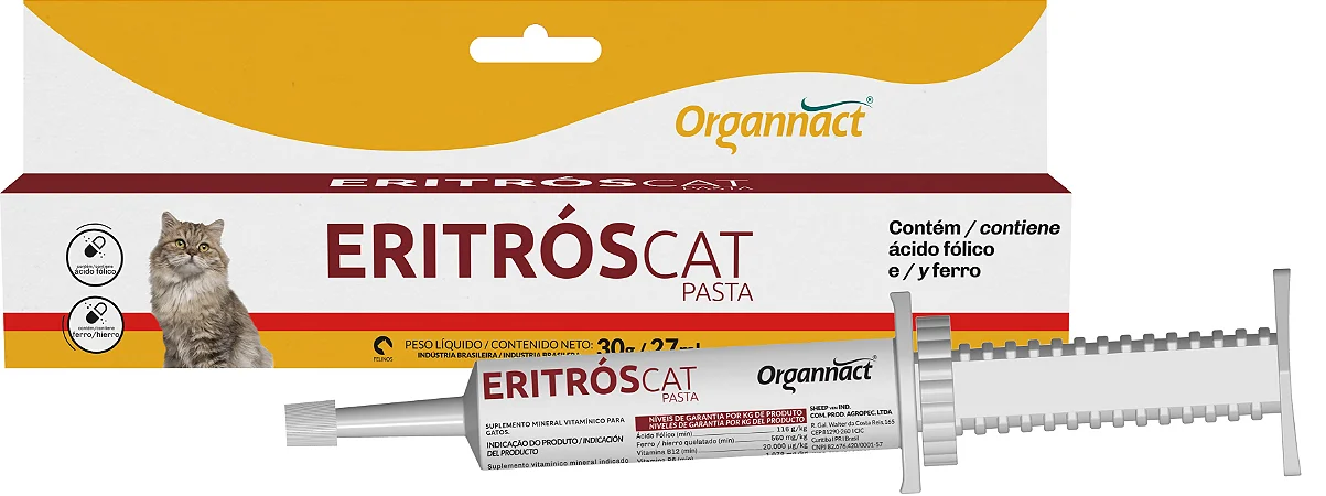 7898195864186 - ORGANNACT ERITROS CAT PASTA 30G