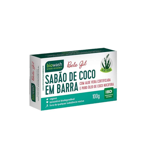 7898199084801 - SABAO DE COCO BARRA BELA GIL BIOWASH 100G