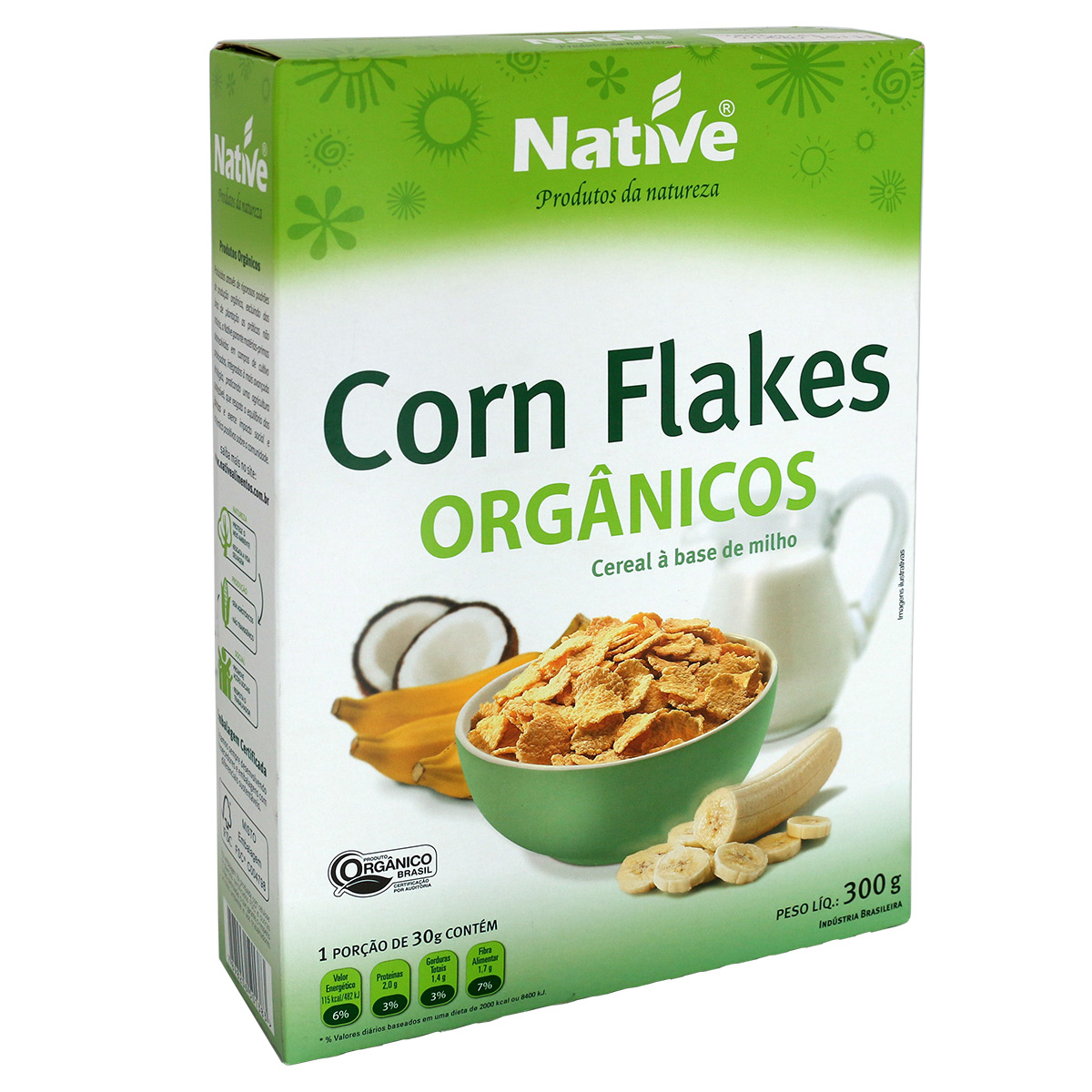 7898206501383 - CEREAL CORN FLAKES ORGÂNICO NATIVE