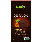 7898206501772 - CHOCOLATE NATIVE ORGANICO 75% CACAU