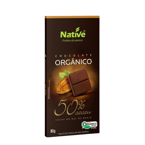 7898206501796 - CHOCOLATE NATIVE ORGANICO 50% CACAU