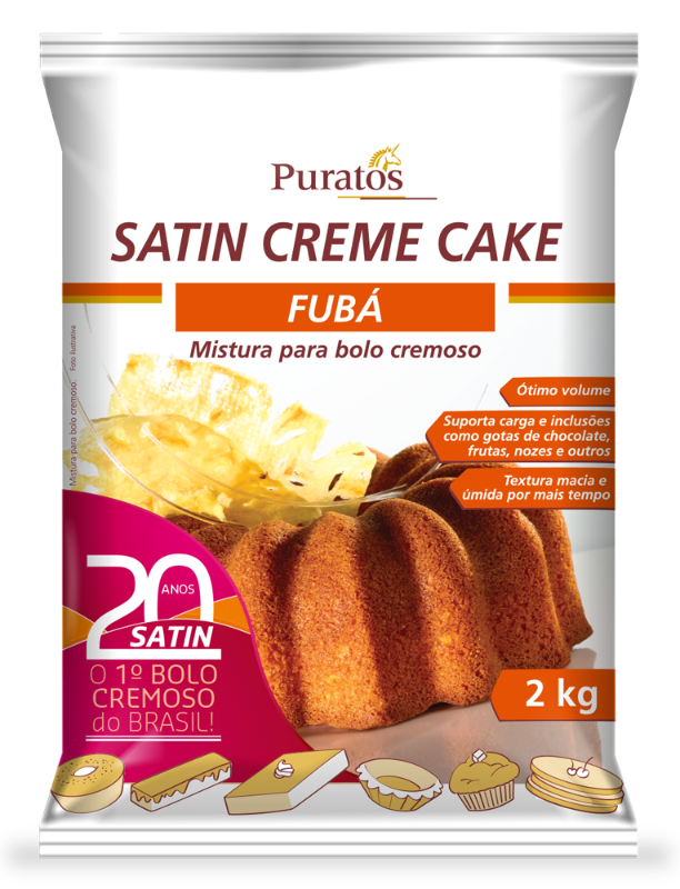 7898215601999 - PURATOS SATIN CREME CAKE FUBA 2KG