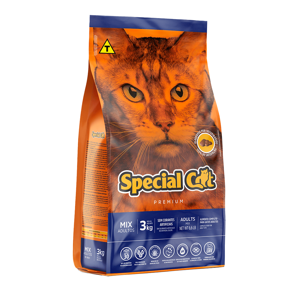 7898242032056 - ALIMENTO PARA GATOS ADULTOS SPECIAL CAT PACOTE 3KG