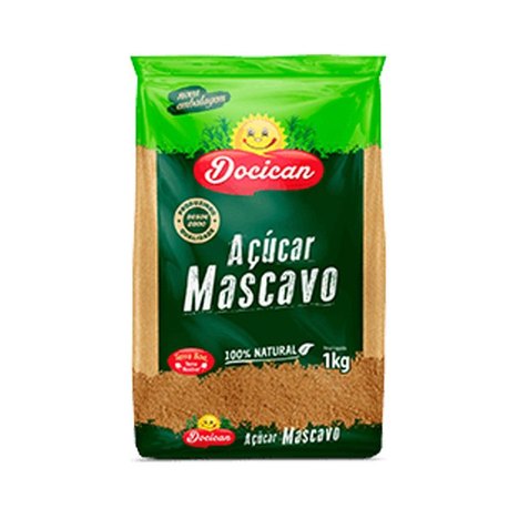 7898282310077 - DOCICAN MASCAVO PACOTE 0,5 KG