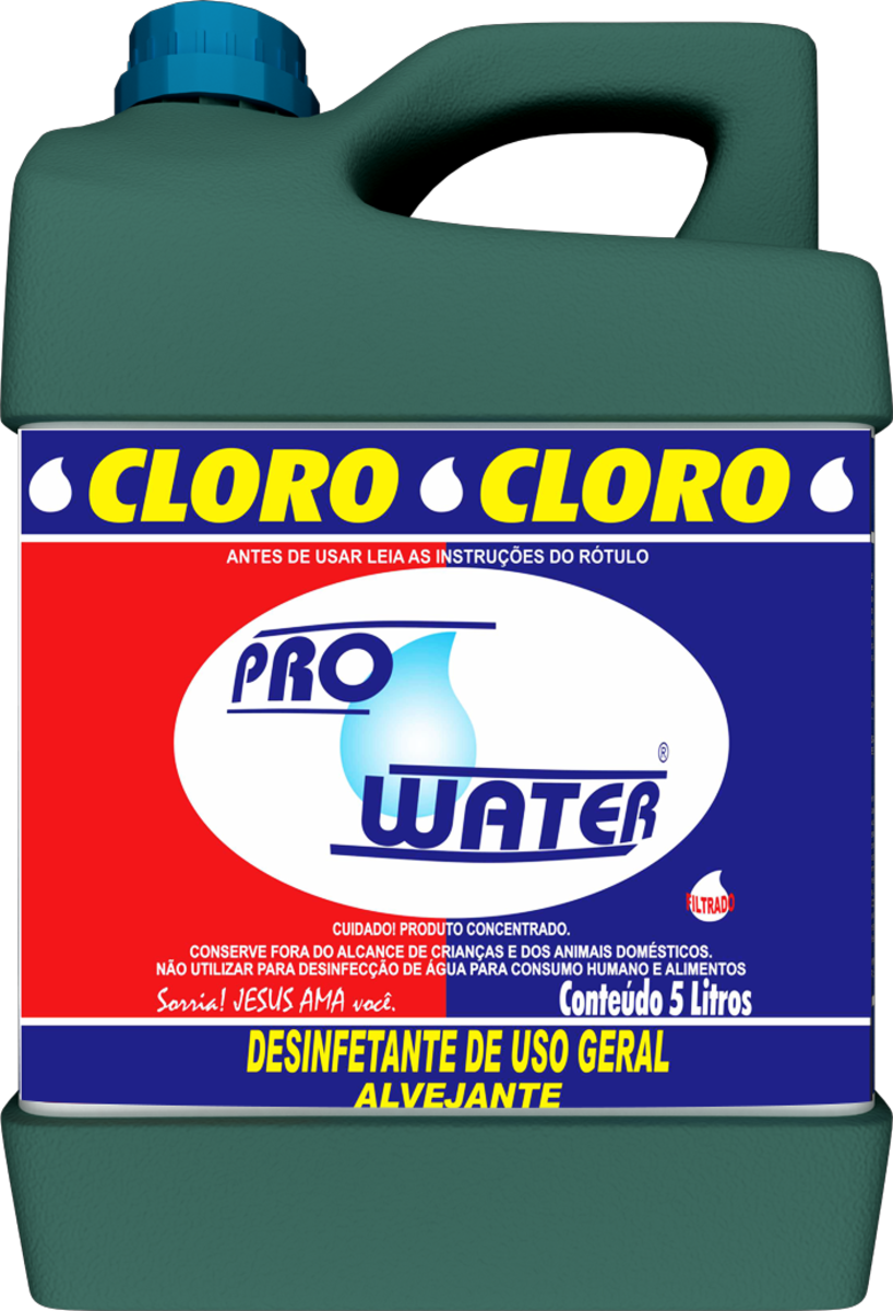 7898293100056 - CLORO LÍQUIDO PRO WATER GALÃO 5L