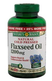 7898323551926 - FLAXSEED OIL 1200MG 125 CÁPS NATURES BOUNTY .