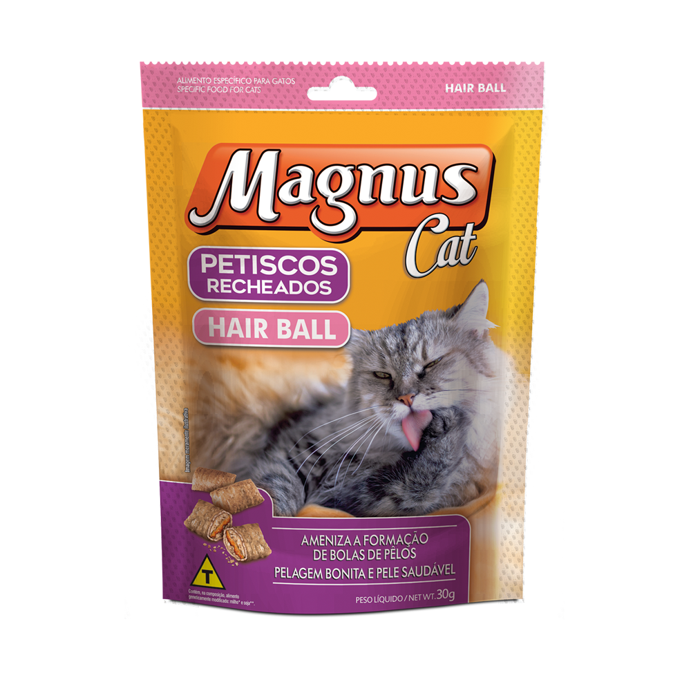 7898363313805 - MAGNUS PETISCOS CAT 30G HAIR BALL