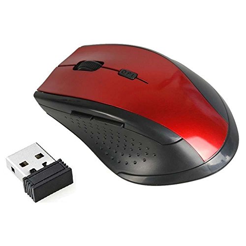 7898461832451 - 2.4GHZ HIGH QUALITY WIRELESS OPTICAL MOUSE MICE USB2.0 RECEIVER PC LAPTOP RED
